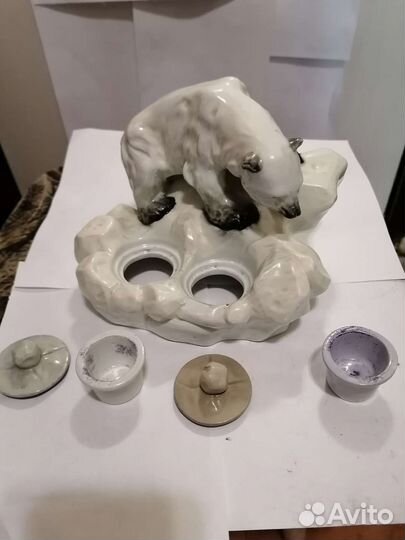 Чернильница Медведь на льдине