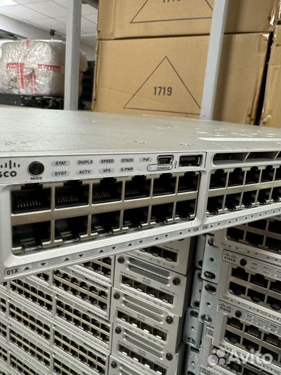 Коммутатор cisco poe 3850 -48P -l + 2бп 1100w