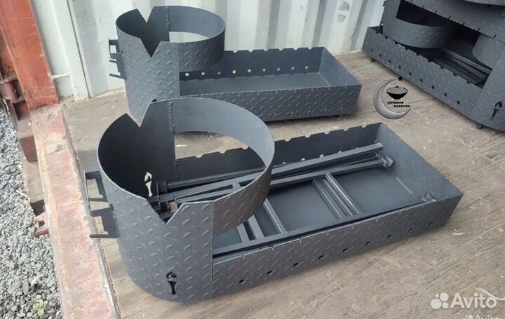 Мангал с печью под казан