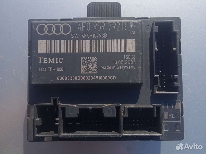 Блок управления двери Audi A6 C6