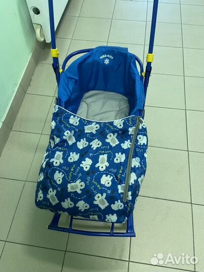 Санки коляска nika