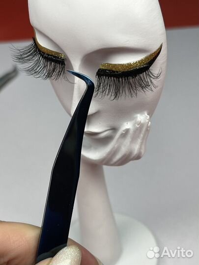 Пинцеты для наращивания ресниц топорик