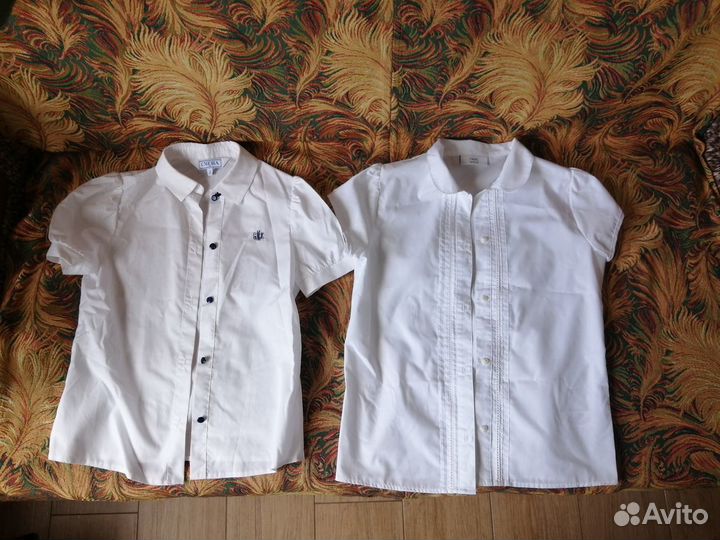 Рубашки белые школьные новые