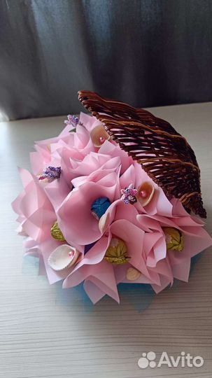 Букет с конфетами,Ракушка