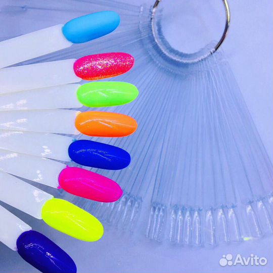 Пигменты для дизайна ногтей неоновые