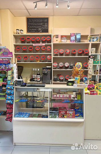Магазин сладостей чая, кофе