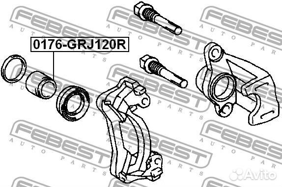 Поршень суппорта тормозного заднего