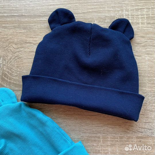 Шапка хлопковая двойная на теплую осень