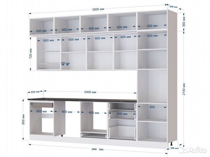 Кухня готовая в наличии без предоплаты