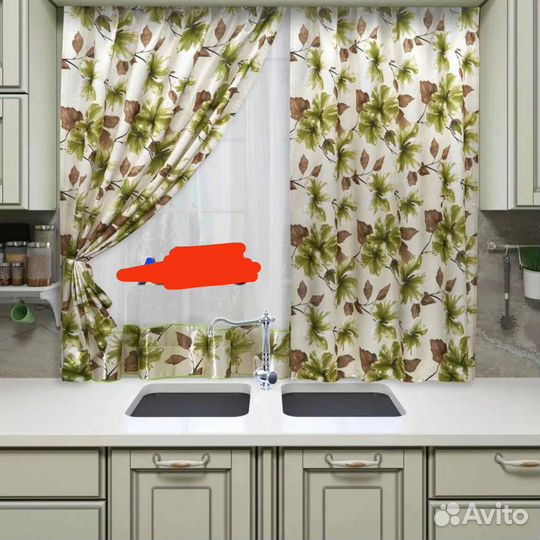 Шторы кухонные новые