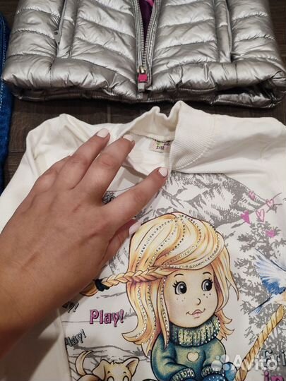 Детская одежда для девочки пакетом, размер 92-98