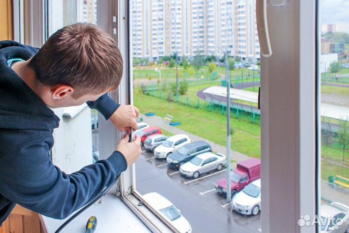 Замена уплотнителя/Ремонт окон/Замена стеклопакета