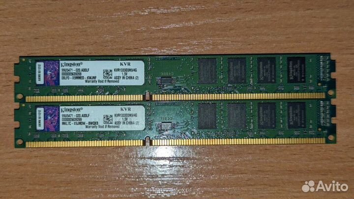 Оперативная память DDR3 Kingston 4GB х 2 шт