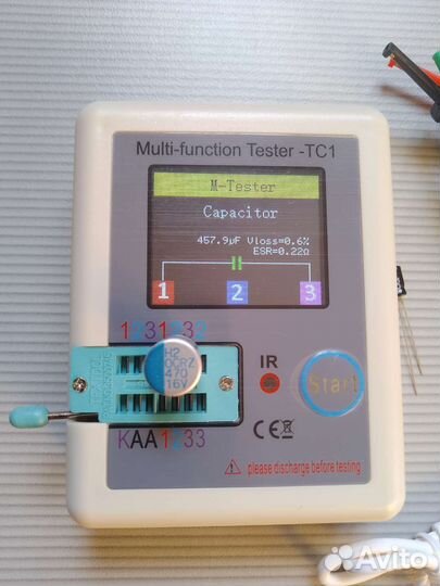 Тестер компонентов тс-1 (esr-метр)