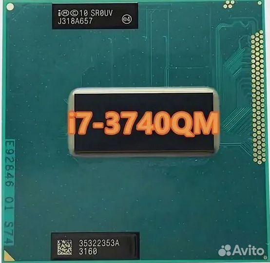 Core I7 3740gm 3720QM 2760QM PGA988 сокет G2