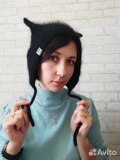 Чепчик кошка для взрослых