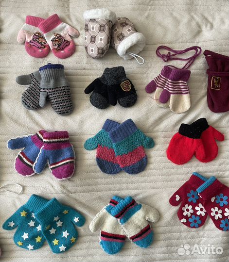 Детские рукавички варежки