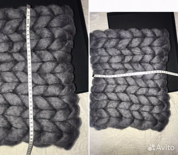 Шарф-снуд или муфта Bambeany серая