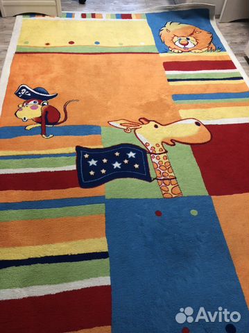 Ковер в детскую с длинным ворсом