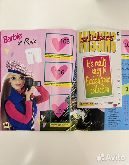 Журнал для наклеек барби Barbie Panini