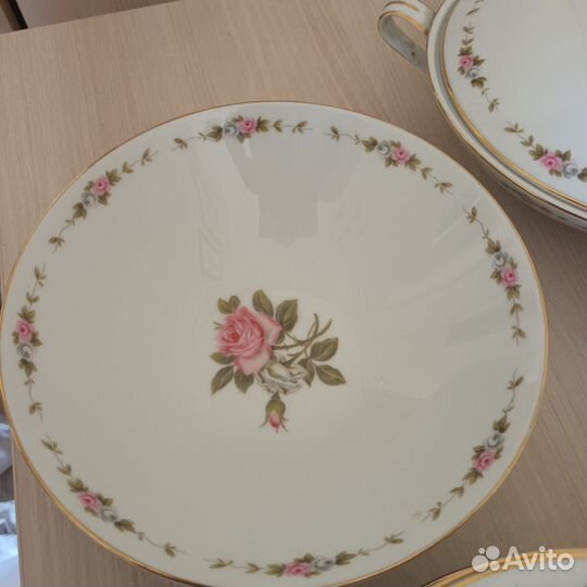 Столовый сервиз rose noritaki винтаж Япония