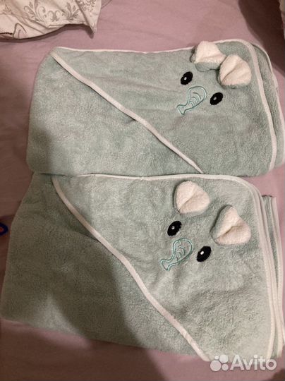 Полотенце уголок новое подарок новорожденному