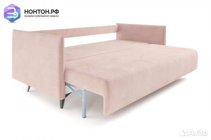 Диван тик-так Майами микровелюр бежевый