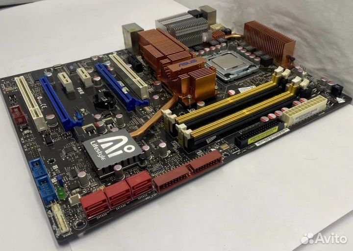 Материнская плата+процессор+память + кулер+а/к