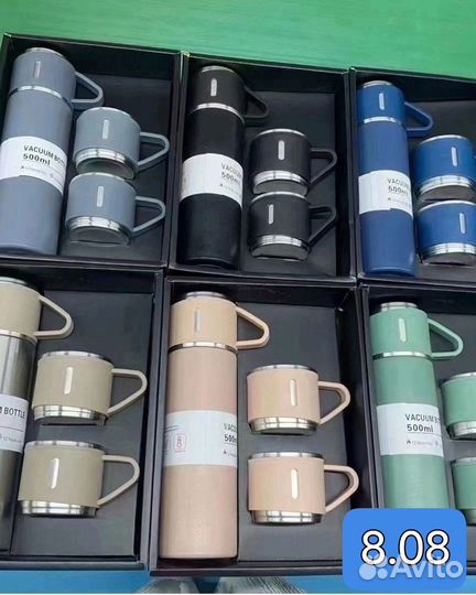 Набор термокружка с чашка