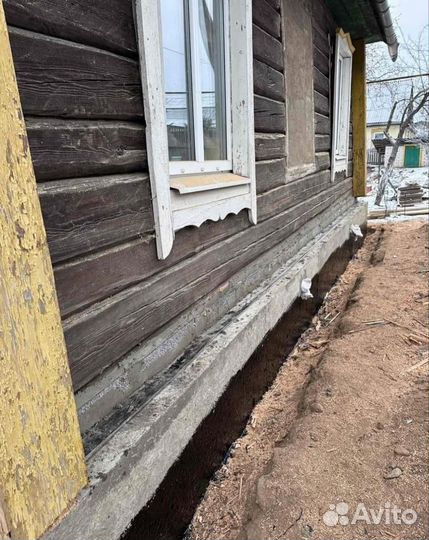 Бетонные работы венцы отмостка