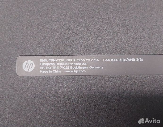 Ноутбук HP TPN-C126