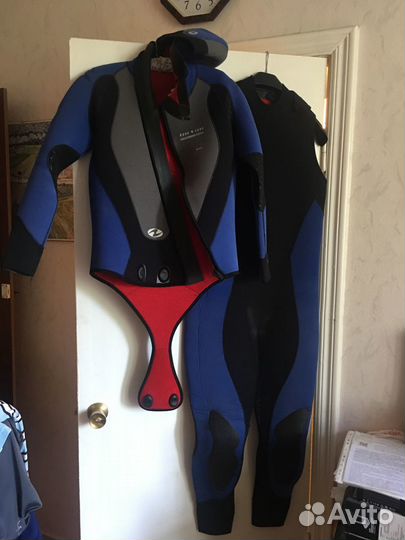 Мокрый гидрокостюм 7 + 7 мм Aqualung с капюшоном L