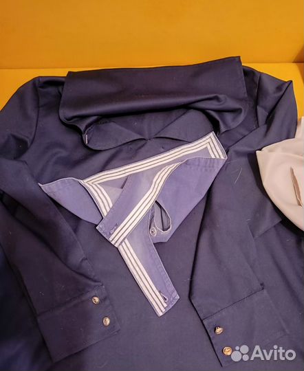 Морская(речная) фланка+гюйс+брюки чёрные