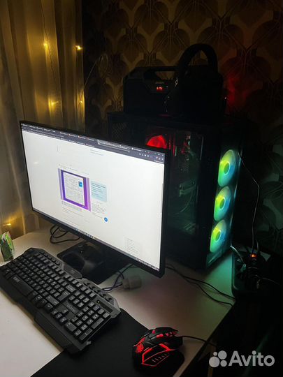 Монитор и игровой пк i5-12400/32Gb/3070/1Tb m2