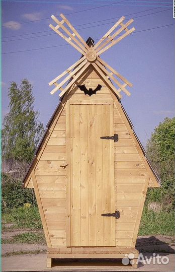 Уличный туалет деревянный JTP