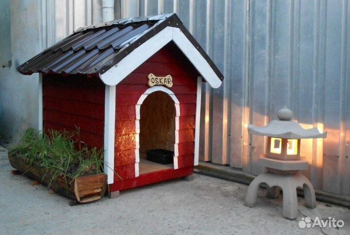 Теплая будка для собак