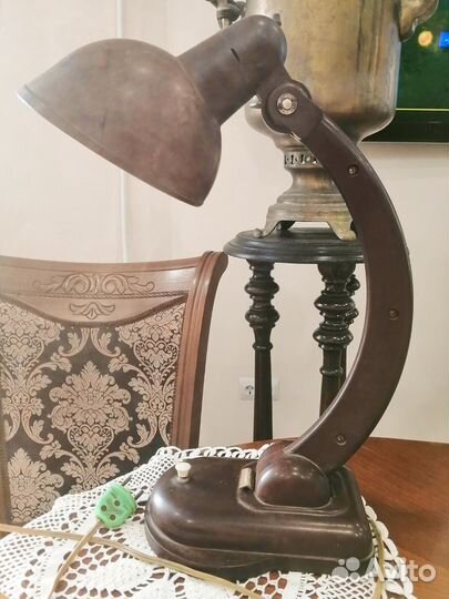 Старинный карболитовый светильник 40, 50х годов