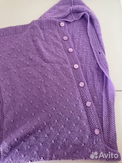 Вязанный конверт летний (до 3 месяцев)