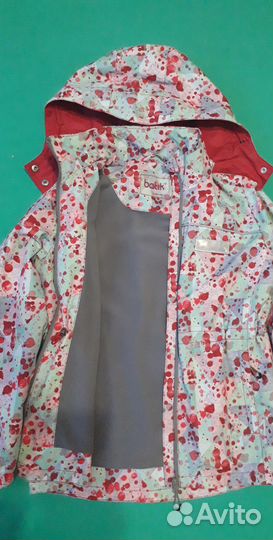 Детская ветровка на флисе