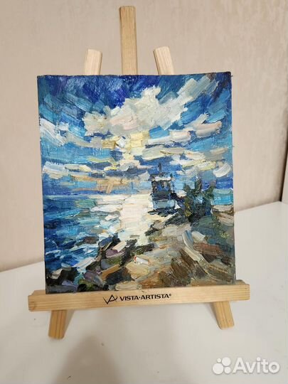 Картина маслом морской пейзаж