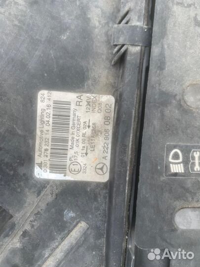 Фары с блоками на Mercedes S222 w222