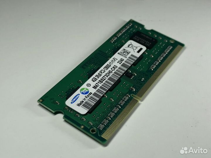 DDR3 4GB 1600MHz Samsung для ноутбука