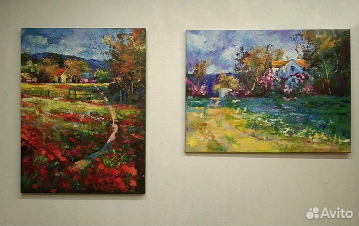 Картина маслом на холсте. Пейзаж