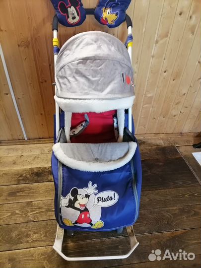 Санки коляска Nika Mikimaus