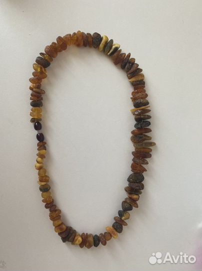 Бусы. Женские. Янтарь. Желтые