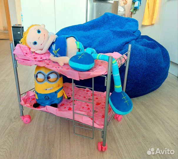 Кроватка для кукол жвухэтажная