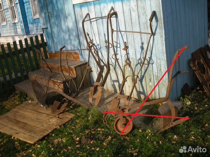 Соха конная железная плуг окучник конный самовывоз