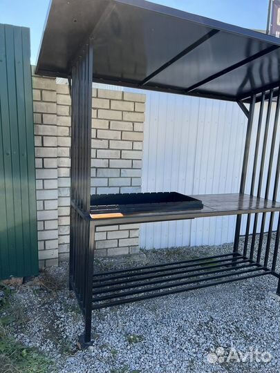 Мангал с крышей
