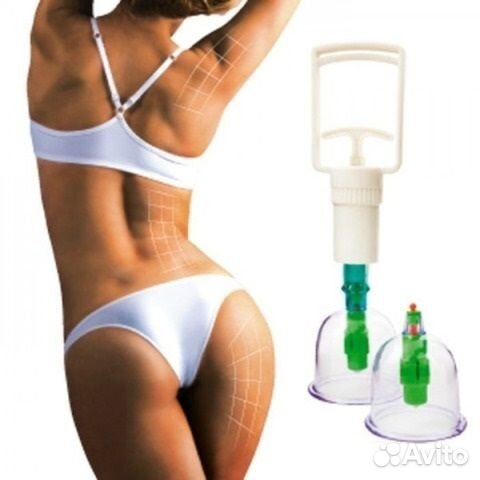 Вакуумные массажные банки с насосом 6 шт