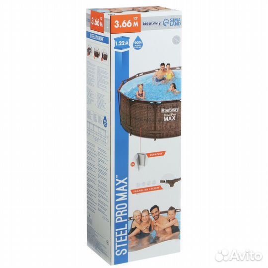 Каркасный бассейн 366 на 122